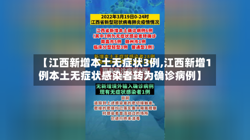 【江西新增本土无症状3例,江西新增1例本土无症状感染者转为确诊病例】