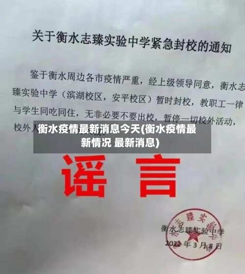 衡水疫情最新消息今天(衡水疫情最新情况 最新消息)-第3张图片