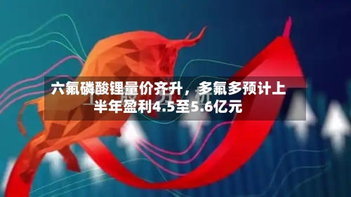 六氟磷酸锂量价齐升，多氟多预计上半年盈利4.5至5.6亿元-第2张图片