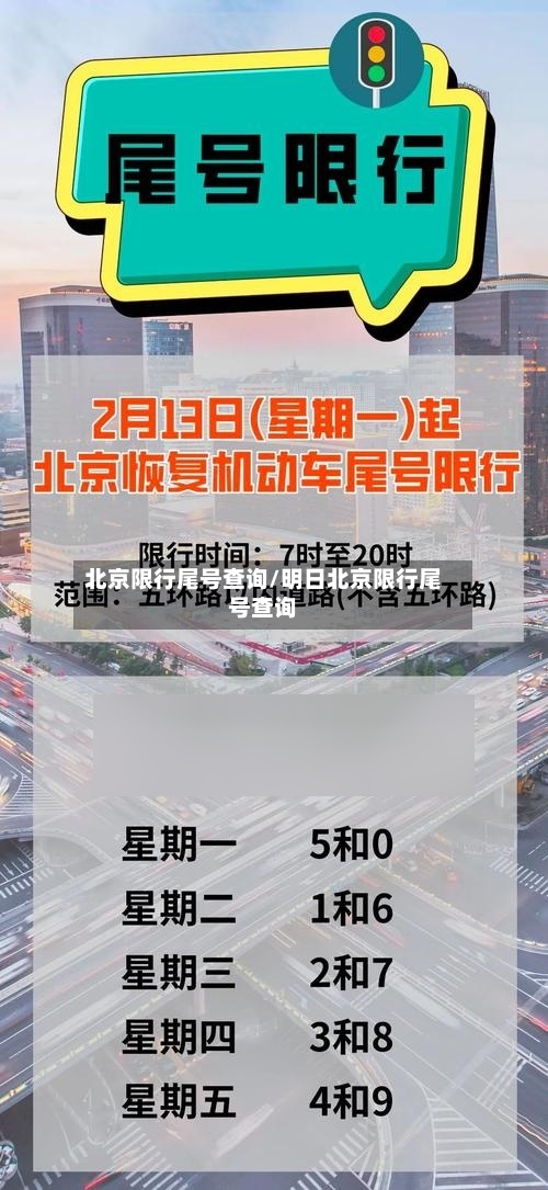 北京限行尾号查询/明日北京限行尾号查询-第3张图片