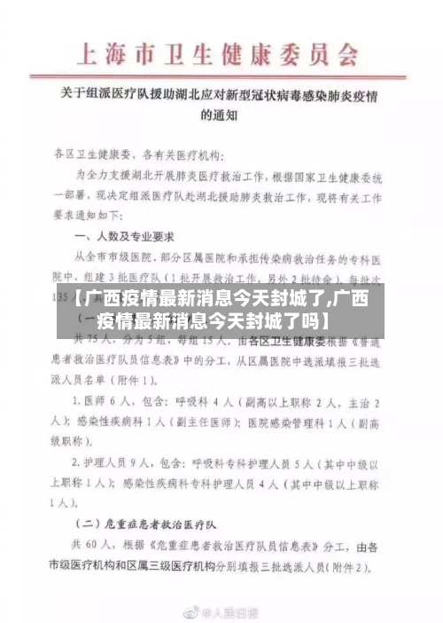 【广西疫情最新消息今天封城了,广西疫情最新消息今天封城了吗】-第2张图片