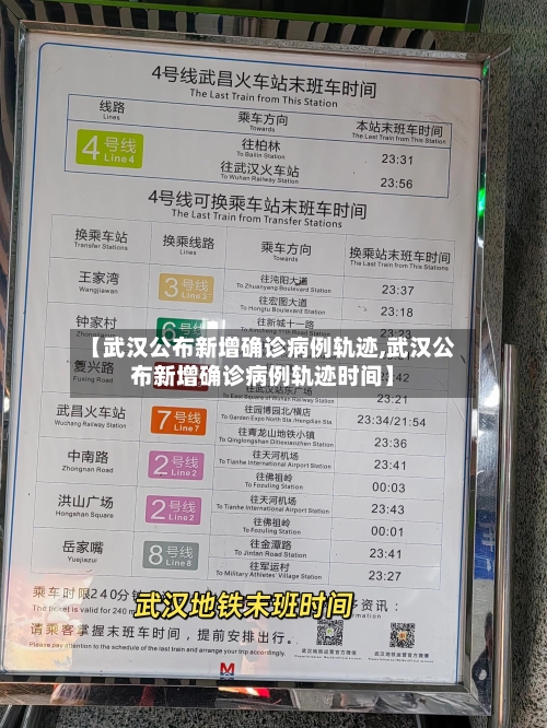 【武汉公布新增确诊病例轨迹,武汉公布新增确诊病例轨迹时间】